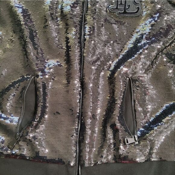 Lauren Ralph Lauren Sequined Bomber Size L - Picture 13 of 16